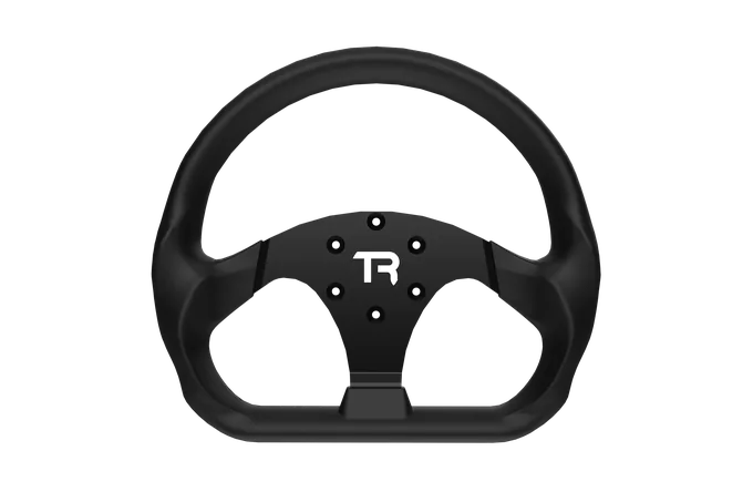 330mm/13" Flat-Bottom GT Sim Racing Wheel – Aluminium with Durable Silicon Hand Grips — photo publiée par le fabricant ou vendeur