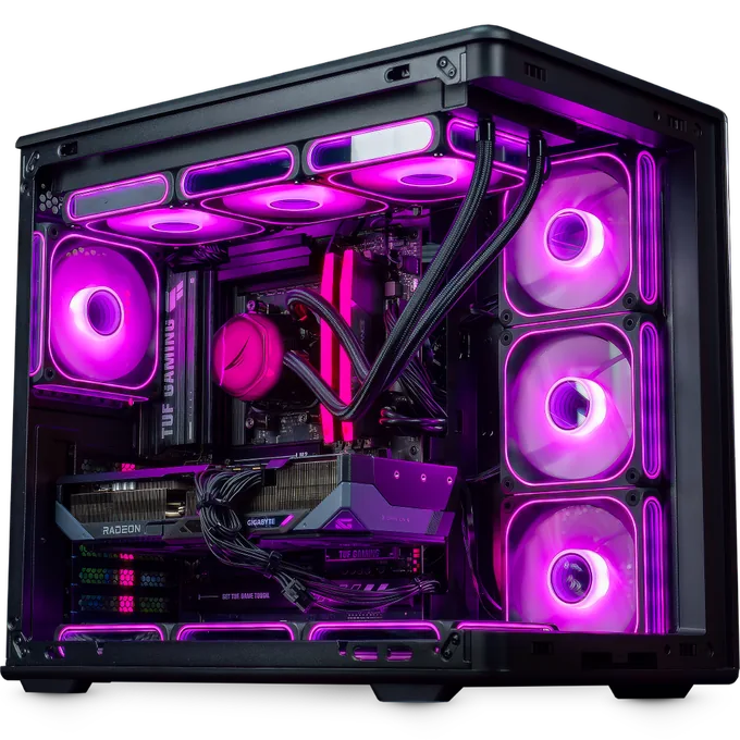 FlowUP PC SHADOW V2 Radeon RX 9070 XT — photo publiée par le fabricant ou vendeur