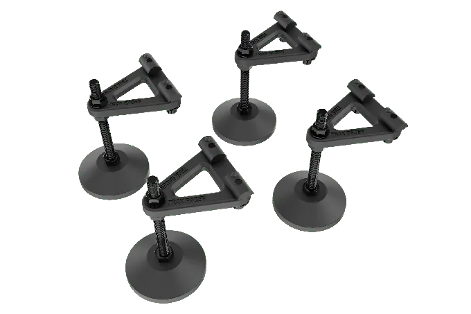 Adjustable Levelling Legs with Rubber Feet & Mounting Plates (Set of 4) for Sim Rig Chassis — photo publiée par le fabricant ou vendeur