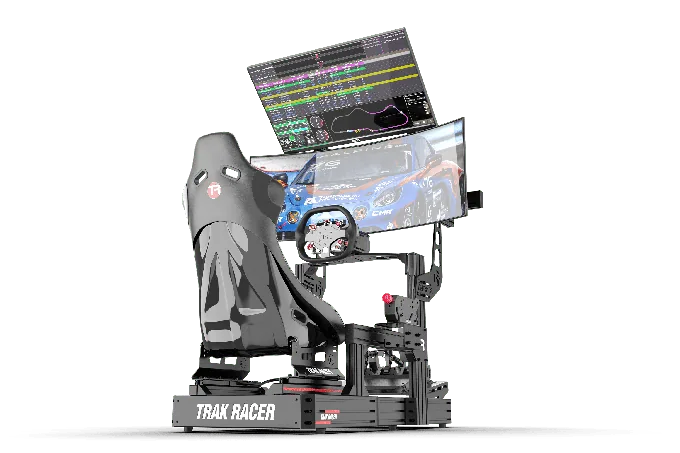Cockpit-Mounted Dual (2) Monitor Stand – Up to 80" Display for Sim Racing, Flight Simulation & Truck Simulators — photo publiée par le fabricant ou vendeur