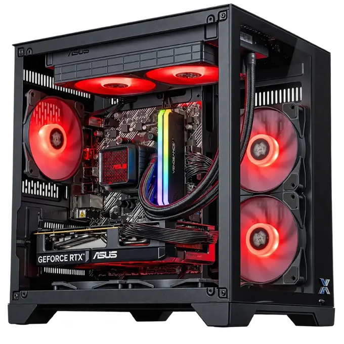 FlowUP PC Banger GeForce RTX 5060 Powered by ASUS — photo publiée par le fabricant ou vendeur