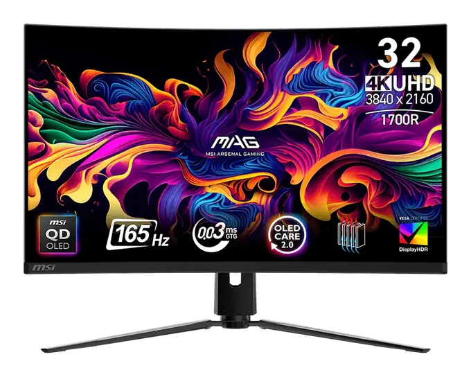 MSI MAG 321CUP QD-OLED — photo publiée par le fabricant ou vendeur