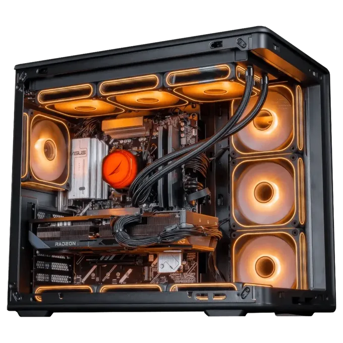 FlowUP PC Apex V2 Radeon RX 9070 XT 16GB — photo publiée par le fabricant ou vendeur