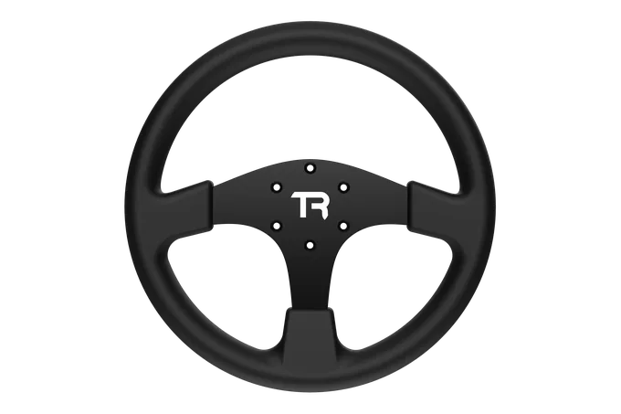 330mm/13" Round Sim Racing Wheel Rim – Aluminium Alloy with Silicone Grip — photo publiée par le fabricant ou vendeur
