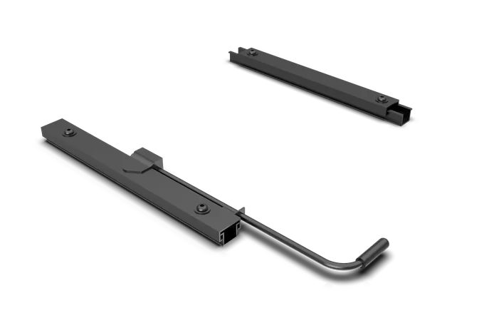 Universal Compact Seat Slider Kit — Low-Profile Adjustable Seat Rail for Sim Racing & Flight Sim Cockpits — photo publiée par le fabricant ou vendeur