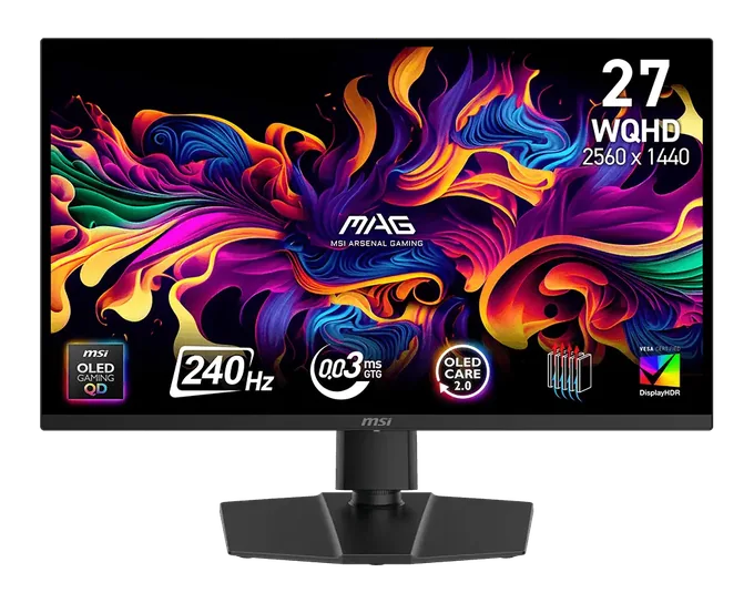 MSI MAG 273QP QD-OLED X24 — photo publiée par le fabricant ou vendeur