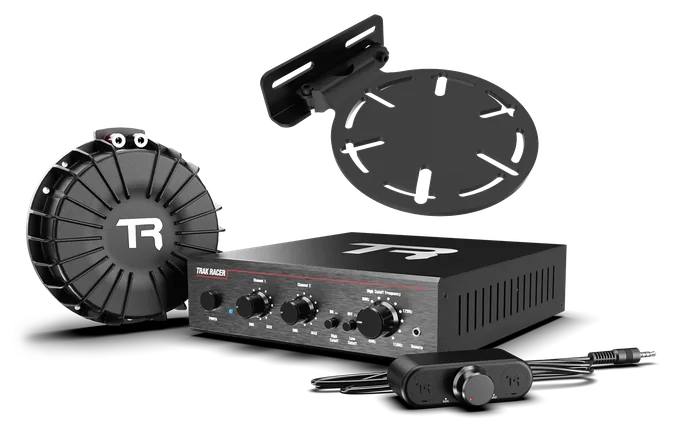 Trak Racer V2 Pro 2CH 200W Low-Frequency Class-D Amplifier and Bass Shaker Kit with Rig Mount — photo publiée par le fabricant ou vendeur