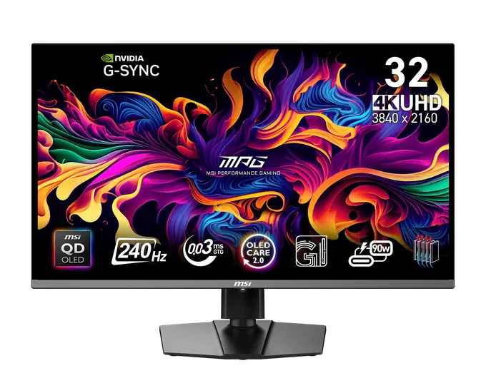 MSI MPG 321URX QD-OLED — photo publiée par le fabricant ou vendeur