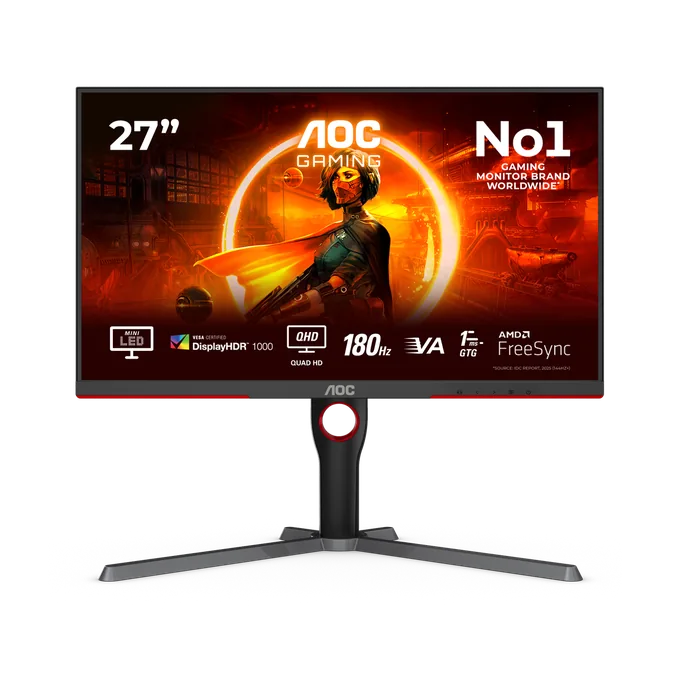 AOC Q27G3XMN/BK — photo publiée par le fabricant ou vendeur