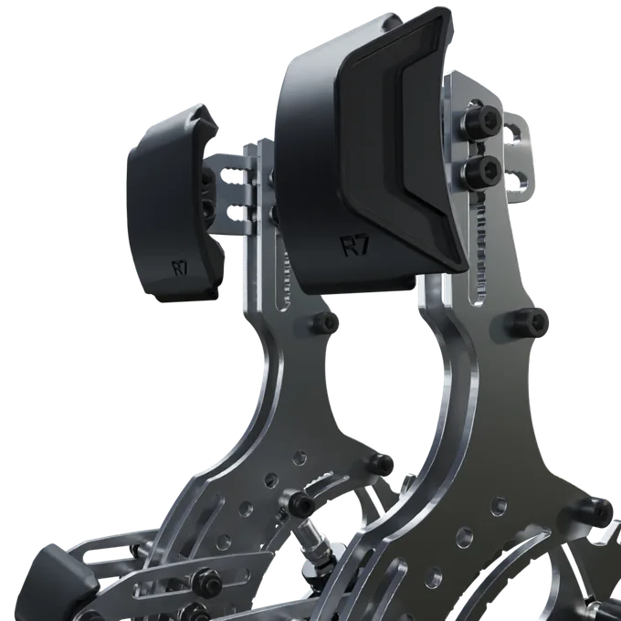 SIMGRADE R7 pedal faces with throttle side support — photo publiée par le fabricant ou vendeur