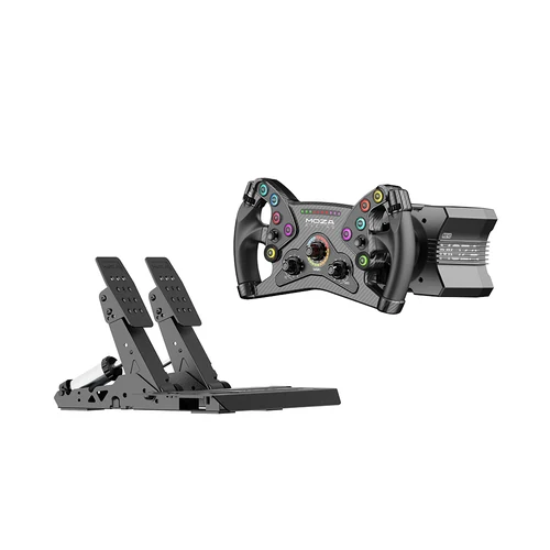 MOZA R12 V2 + MOZA KS + MOZA SRP2 — visuel officiel du produit
