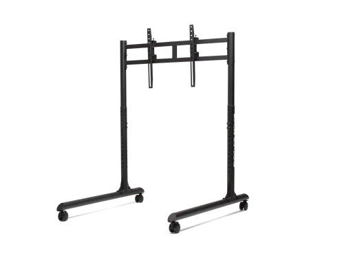 Round Tube Freestanding Single Monitor Stand